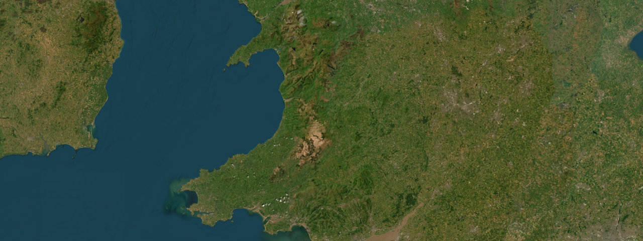 Satellite view of the The Welsh Greats roads