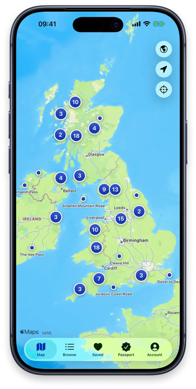 Routes app: the live road map