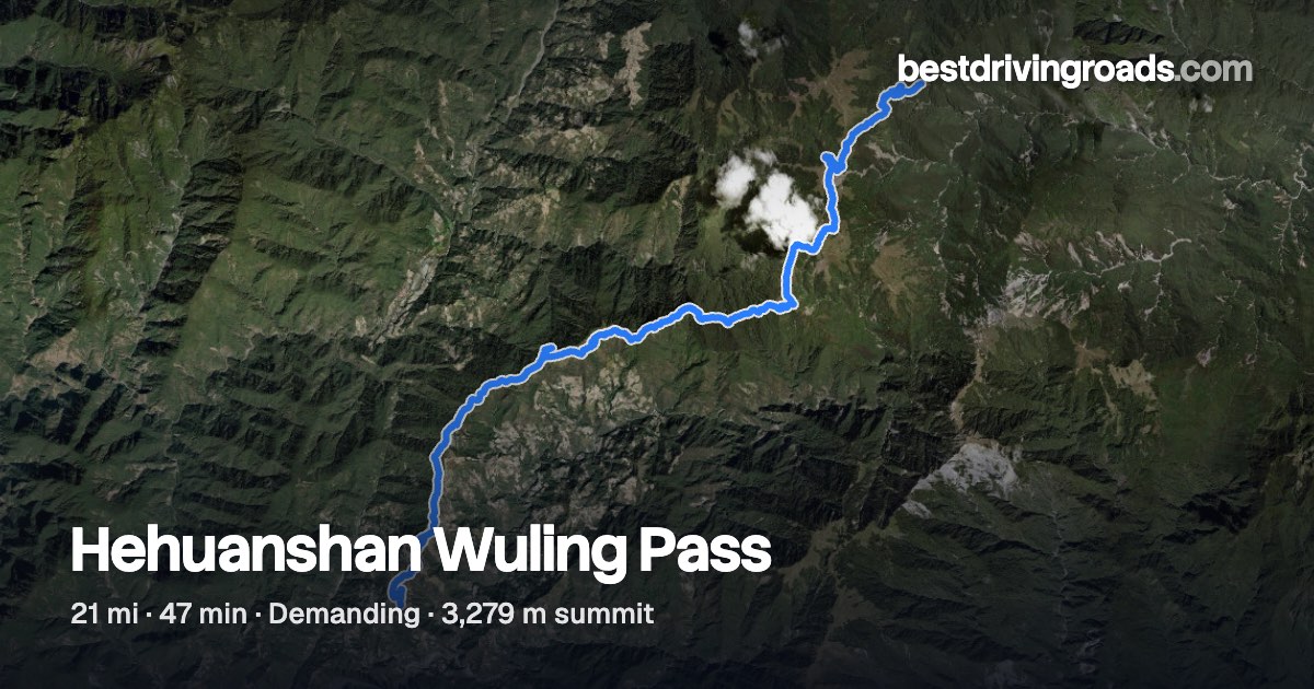 Hehuanshan Wuling Pass, Nantou County: drive guide, map & corners · Routes