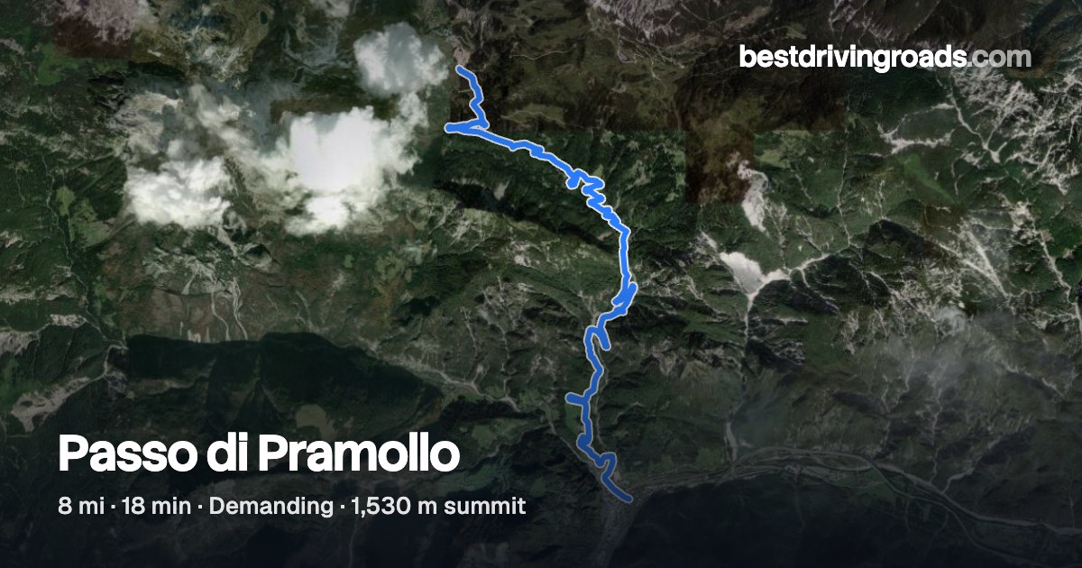 Passo di Pramollo, Friuli-Venezia Giulia: drive guide, map & corners ...