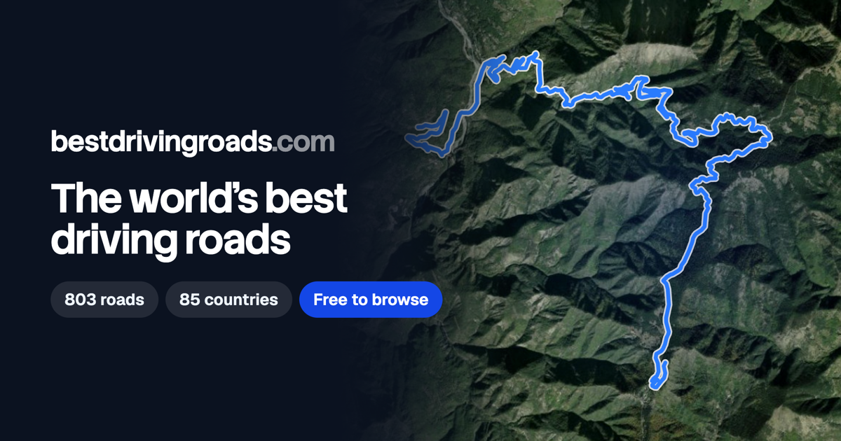 The world’s best driving roads, mapped and hand-checked · Routes